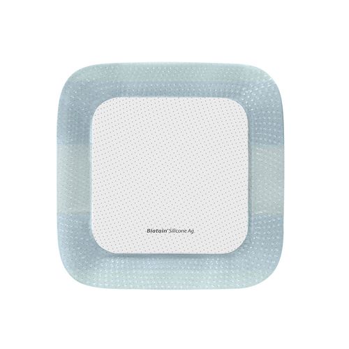 Kit Curativo Biatain Silicone Ag 12,5x12,5 - 5 Unidades