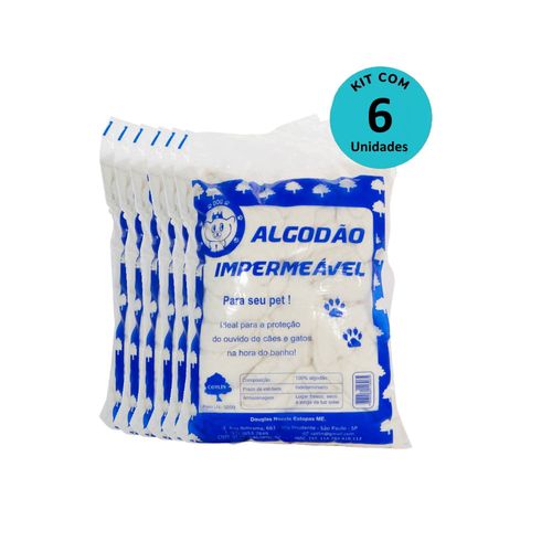 Kit Algodão Hidrófobo (Impermeável) Cotlín 500g - com 6 unidades