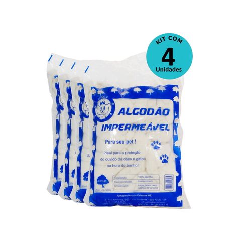 Kit Algodão Hidrófobo (Impermeável) Cotlín 500g - com 4 unidades