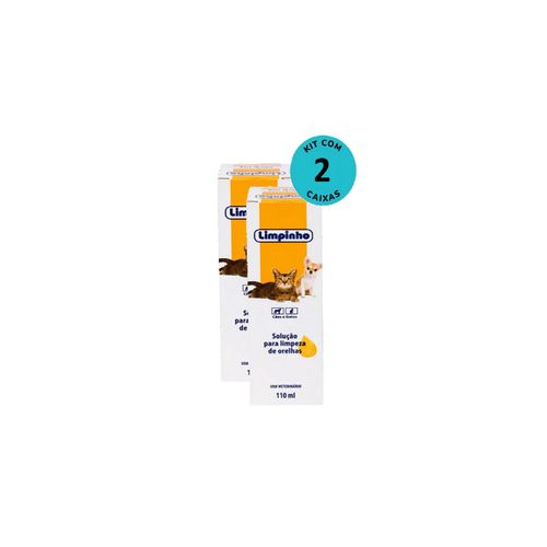 Kit Loção Limpadora de Orelhas Limpinho 110ml C/ 2 unidades Kit Loção Limpadora de Orelhas Limpinho 110ml C/ 2 unidades