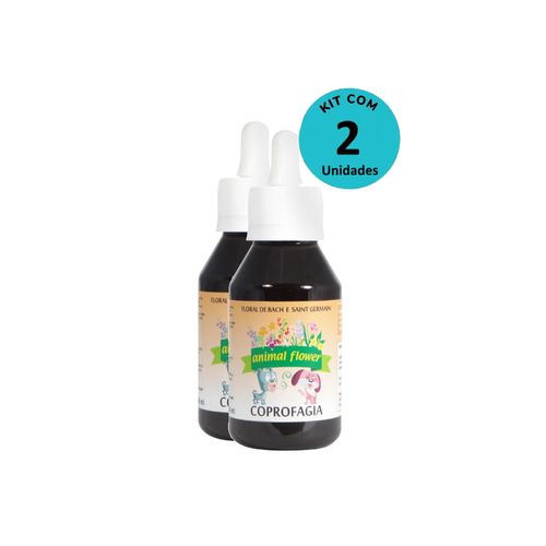 Kit Floral Coprofagia 100ml gotas- Animal Flower – com 2 unidades Kit Floral Coprofagia 100ml gotas- Animal Flower – com 2 unidades