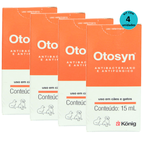 Kit Otosyn 15ml König C 4 unidades