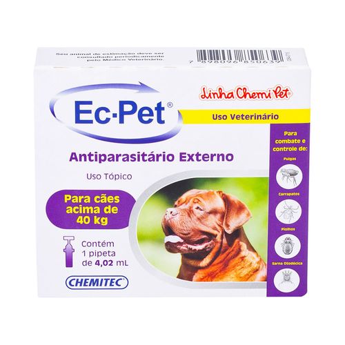 EC-PET Chemitec p/ Cães (Acima de 40kg) 4,02ml - Roxo
