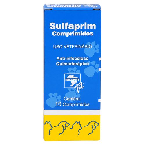 Sulfaprim Bravet c/ 10 Comprimidos Sulfaprim Bravet c/ 10 Comprimidos
