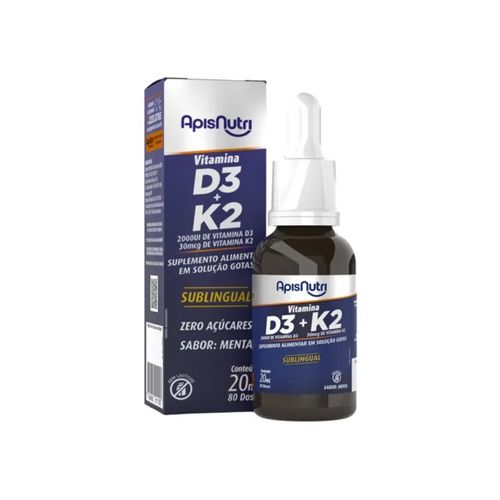Vitamina D3 + K2 Gotas (20ml) - Padrão: Único Vitamina D3 + K2 Gotas (20ml) - Padrão: Único