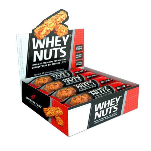 Whey Nuts Caixa com 12 Unidades (360g) - Padrão: Único Whey Nuts Caixa com 12 Unidades (360g) - Padrão: Único