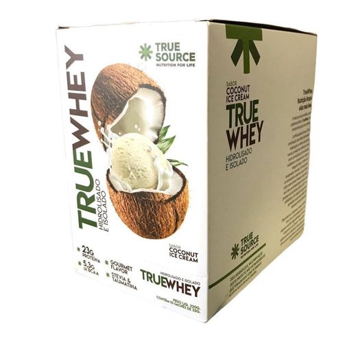True Whey Display 320g (10 Sachês de 32g) - Hidrolisado e Isolado - Sabor: Coconut Ice Cream True Whey Display 320g (10 Sachês de 32g) - Hidrolisado e Isolado - Sabor: Coconut Ice Cream
