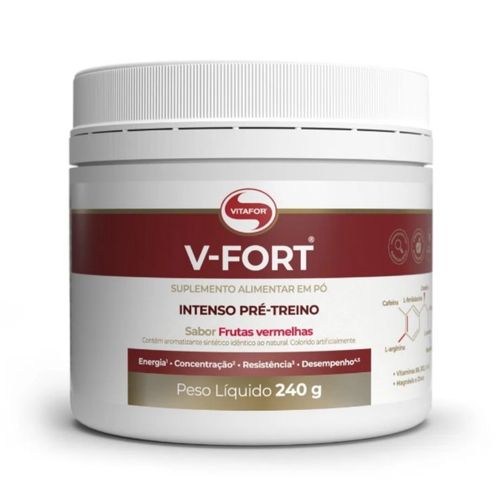 V-Fort Pre Workout (240g) - Sabor: Frutas Vermelhas
