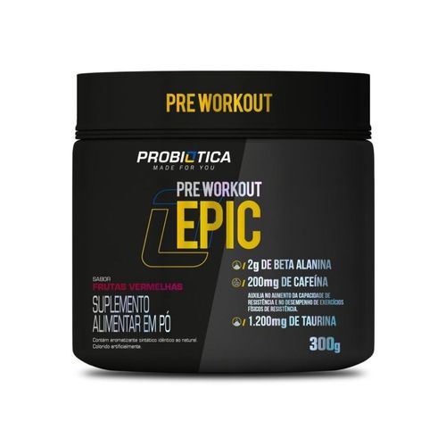 Epic Pre Workout (300g) - Sabor: Frutas Vermelhas Epic Pre Workout (300g) - Sabor: Frutas Vermelhas