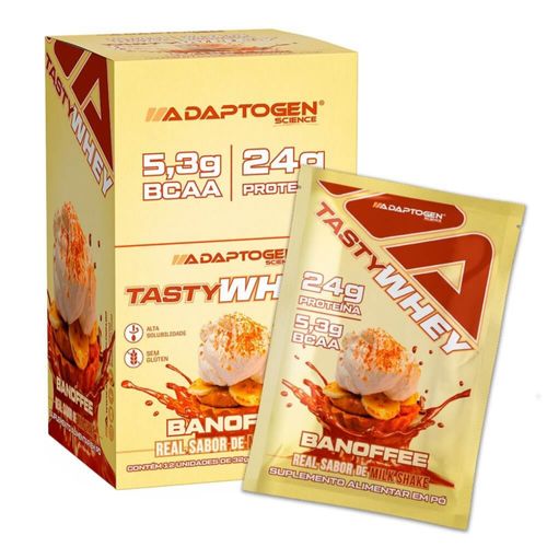 Tasty Whey Display Sachê - Sabor: Banoffee (12 unid. 32g)