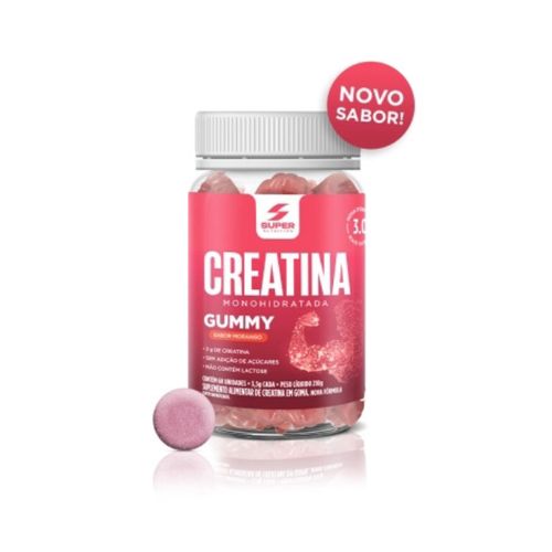Super Gummy Creatina (60 gomas) - Sabor: Morango