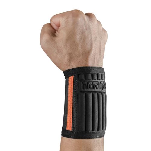 Munhequeira Cross Training Ajustável - Cor: Preta e Laranja Munhequeira Cross Training Ajustável - Cor: Preta e Laranja