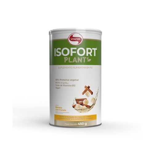 Isofort Plant (450g) - Sabor: Banana c/ Canela Isofort Plant (450g) - Sabor: Banana c/ Canela