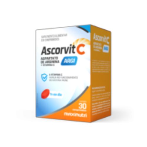 Ascorvit ARG - Vit C + Arginina (30 caps) - Padrão: Único