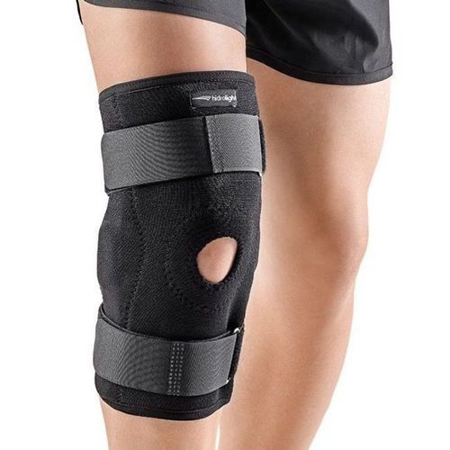 Joelheira Articulada Ajustável (Tamanho Único) - Cor: Preto