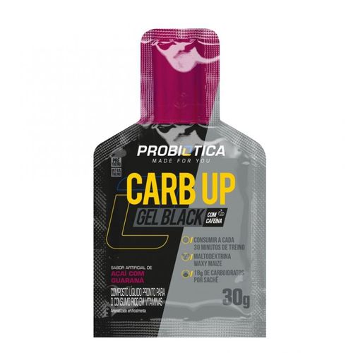 Carb Up Black Gel (30g) - Sabor: Açai com Guaraná