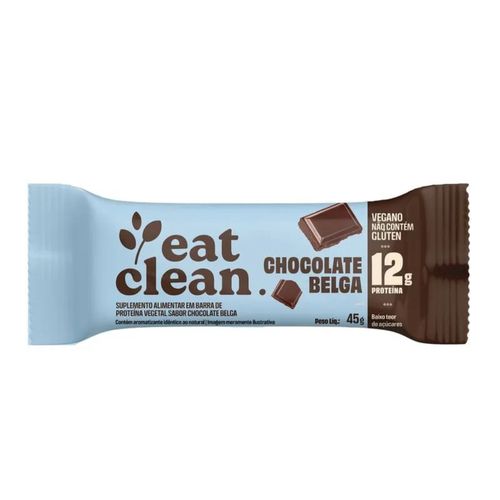 Barrinha de Proteina Eat Clean (45g) - Sabor: Chocolate Belga Barrinha de Proteina Eat Clean (45g) - Sabor: Chocolate Belga