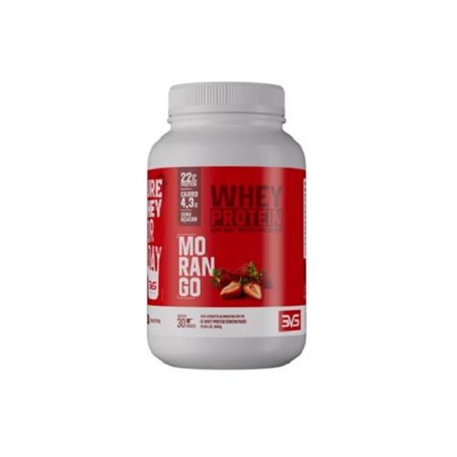 100% Whey Concentrate (900g) - Sabor: Morango