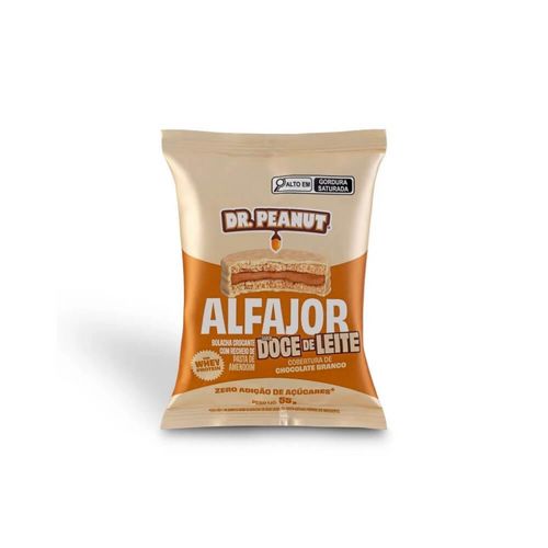 Alfajor Dr. Peanut (55g) - Sabor: Doce de Leite Cobertura Choc. Branco