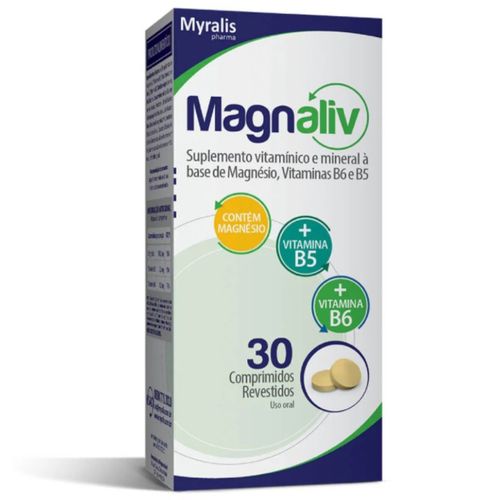 Magnaliv Suplemento Alimentar Magnésio Myralis 30cpr Magnaliv Suplemento Alimentar Magnésio Myralis 30cpr