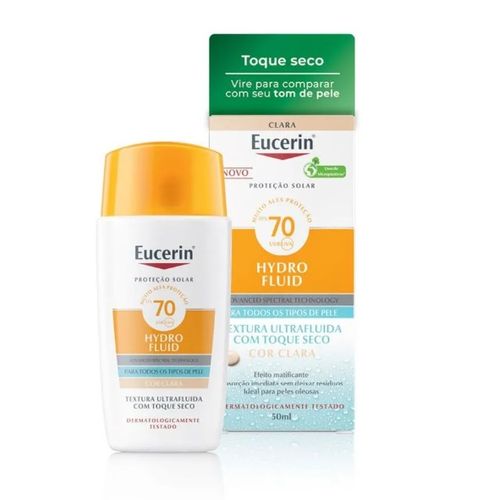 Eucerin Hydro Fluid FPS70 Protetor Solar Cor Clara 50ml