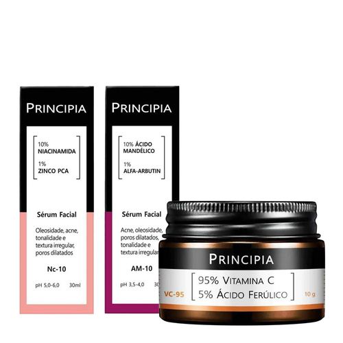 Kit-Principia-Serum-Nc-10-30ml--Serum-AM-10-30ml--Vitamina-C-Vc-95-10g-em-Po Kit-Principia-Serum-Nc-10-30ml--Serum-AM-10-30ml--Vitamina-C-Vc-95-10g-em-Po