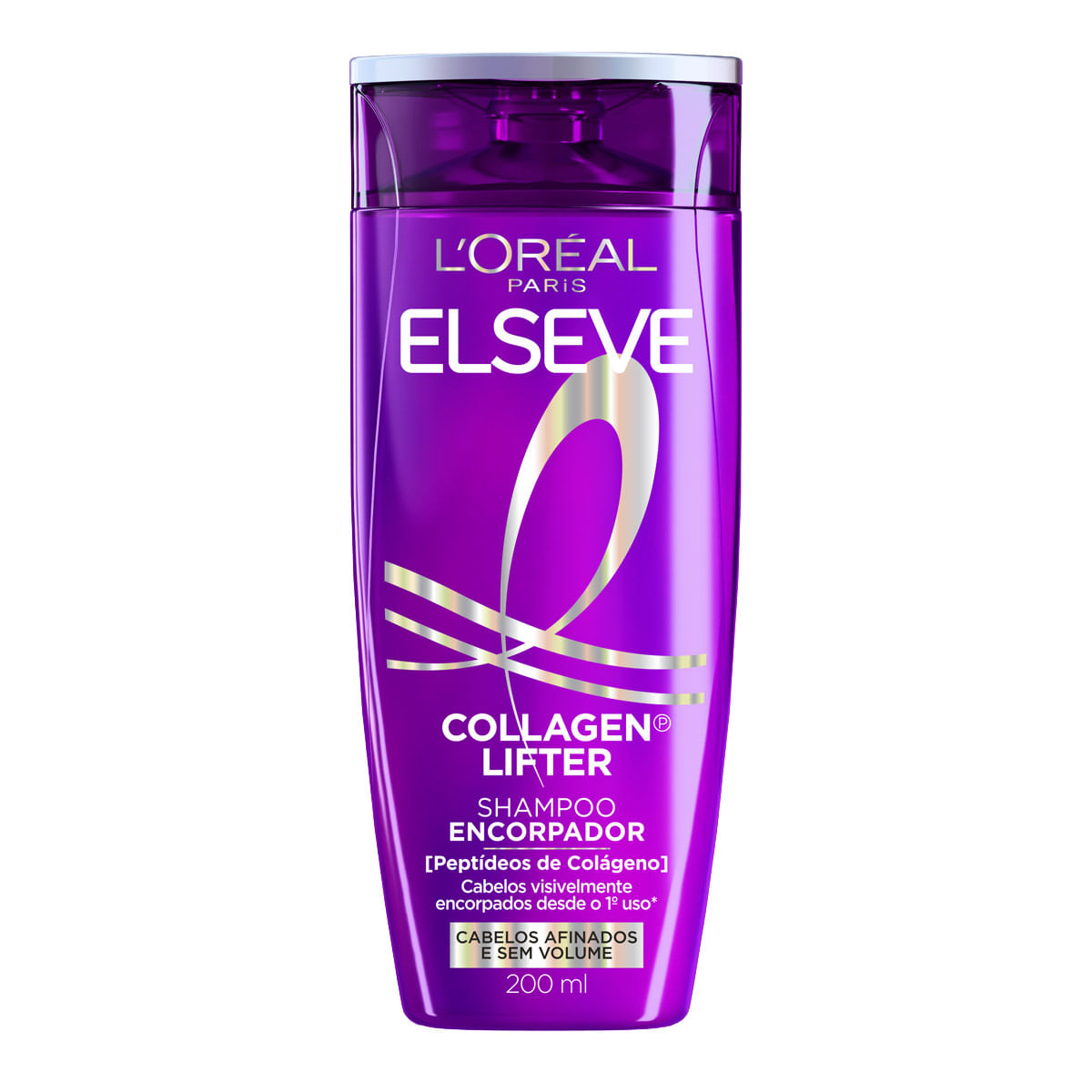Shampoo Encorpador para Volume L'Oréal Paris Elseve Collagen Lifter 200ml
