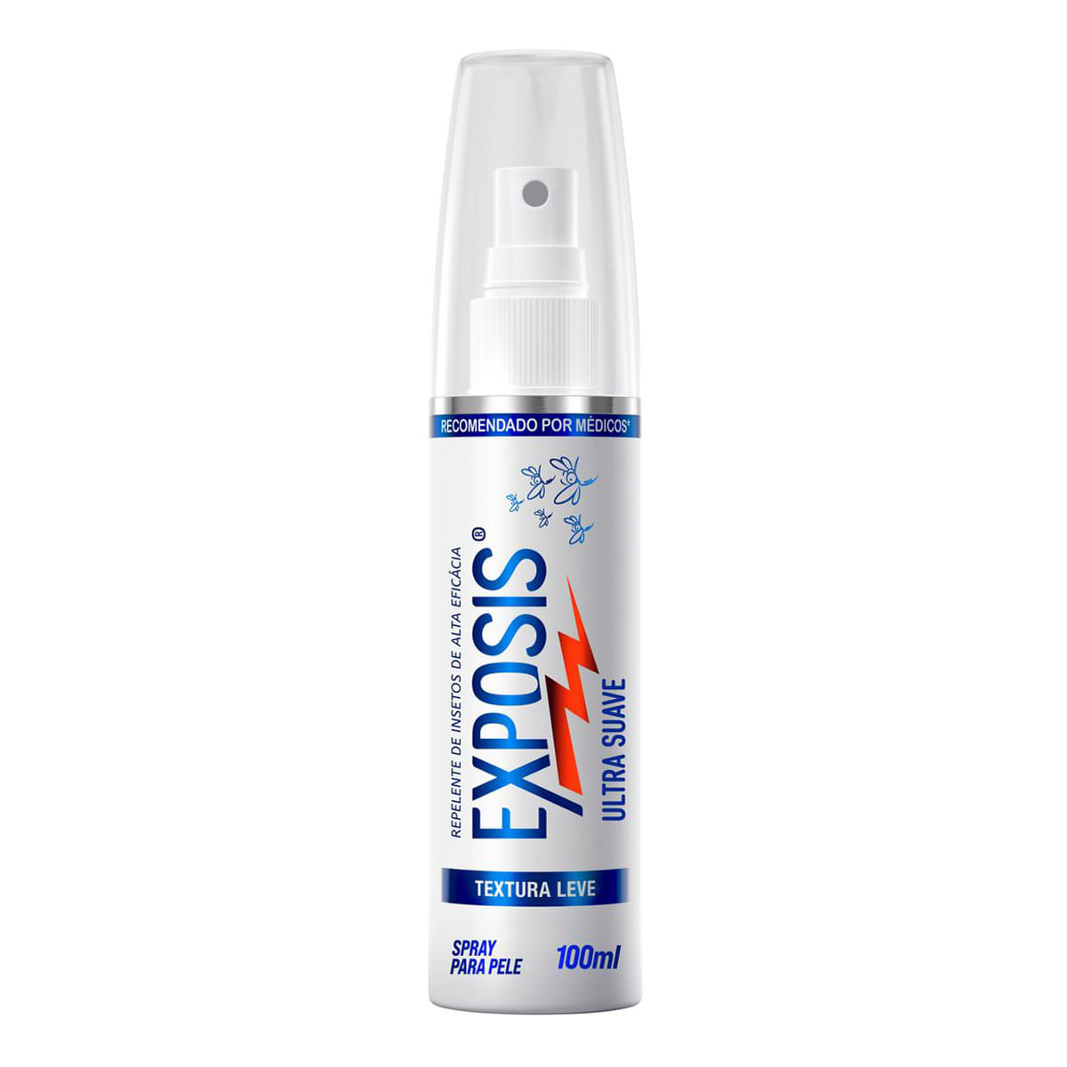Repelente de Insetos Exposis sem Perfume Ultrassuave 100ml Spray