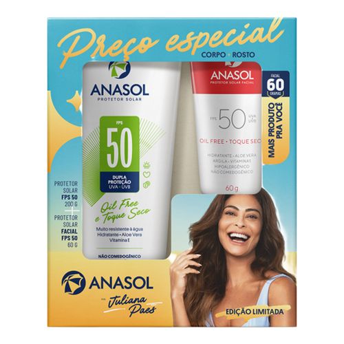 907235---Kit-Anasol-Juliana-Paes-Protetor-Solar-FPS-50-Toque-Seco-Corporal-200g-Facial-60g-1 907235---Kit-Anasol-Juliana-Paes-Protetor-Solar-FPS-50-Toque-Seco-Corporal-200g-Facial-60g-1