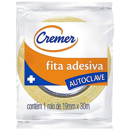 Fita Adesiva para Autoclave Cremer 19mmx30m - unidade Fita Adesiva para Autoclave Cremer 19mmx30m - unidade