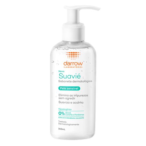 Sabonete Líquido Dermatológico Darrow Suavié Para Pele Sensível 140Ml
