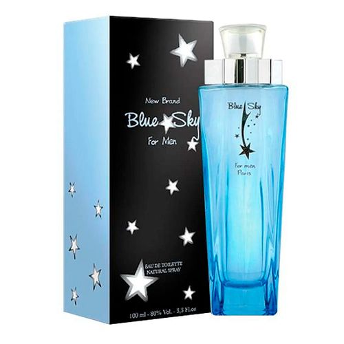 New Brand Blue Sky For Men Eau de Toilette - Perfume Masculino 100ml 100ml New Brand Blue Sky For Men Eau de Toilette - Perfume Masculino 100ml 100ml