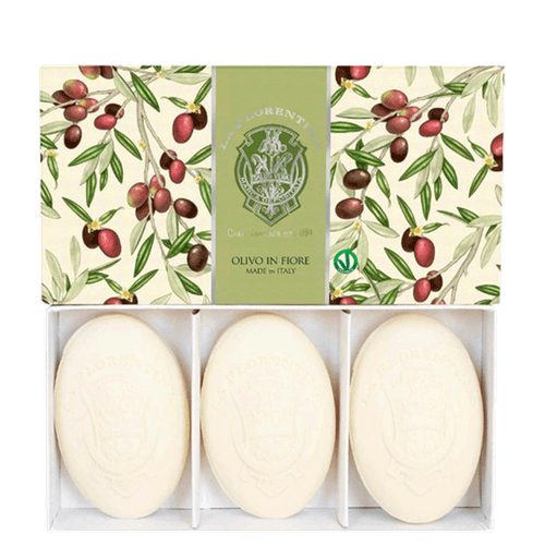 La Florentina Olivo In Fiore - Sabonete Em Barra 3x150g NULO La Florentina Olivo In Fiore - Sabonete Em Barra 3x150g NULO