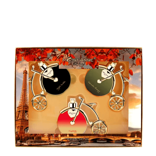 Kit Mont'Anne Parfums Luxe Feminino - Black Sight + Odoratus Femme + Ocupletis NULO