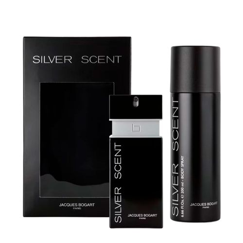Kit Jacques Bogart Silver Scent Masculino - Eau de Toilette 100ml + Body Spray 200ml Kit