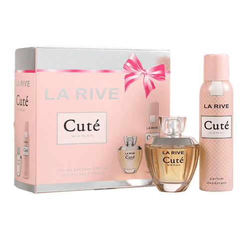 Kit La Rive Cuté Feminino - Eau de Parfum 100ml + Desodorante 150ml Kit Kit La Rive Cuté Feminino - Eau de Parfum 100ml + Desodorante 150ml Kit