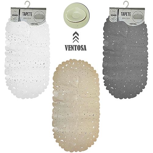 Tapete Para Box Banheiro Oval Antiderrapante 37x68cm Colorido Tapete Para Box Banheiro Oval Antiderrapante 37x68cm Colorido