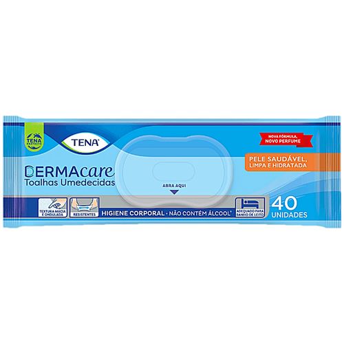 Toalhas Umedecidas TENA Dermacare - 40 unidades