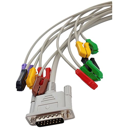 Cabo Paciente 10 Vias Bionet Tipo Garra (IEC) para Eletrocardiógrafo Cabo Paciente 10 Vias Bionet Tipo Garra (IEC) para Eletrocardiógrafo