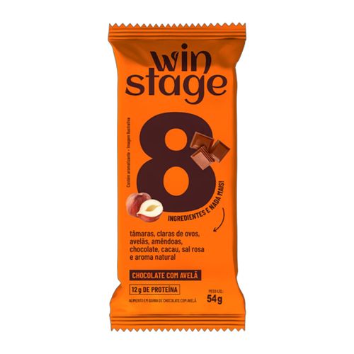 Barra de Proteína Chocolate com Avelã Sem Açúcar WinStage 54g