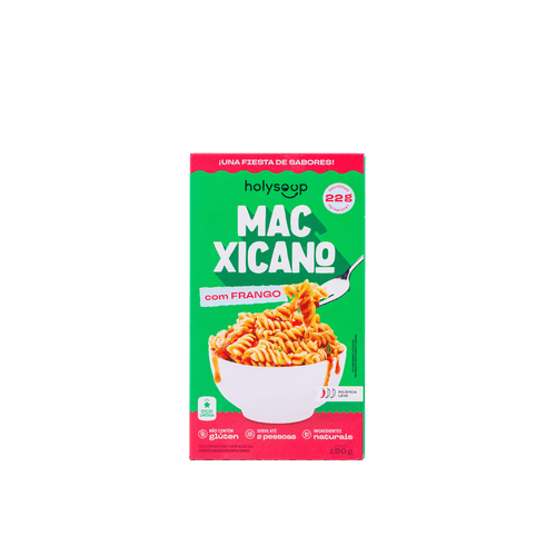 Macarrão MacXicano com Frango Sem Glúten Holysoup 180g