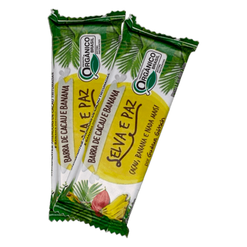 Kit 2X: Barra de Frutas Cacau e Banana Orgânica Selva e Paz 30g