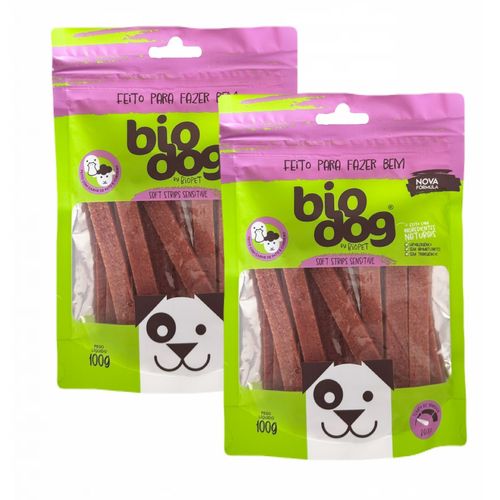 2x Petisco Bio Dog- Sensitive - Cordeiro com Pato- 100g