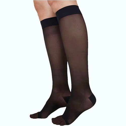 Meia 3/4 Ever Sheer Sigvaris - 20-30 mmHg - Fechada - Preta - M2 Meia 3/4 Ever Sheer Sigvaris - 20-30 mmHg - Fechada - Preta - M2