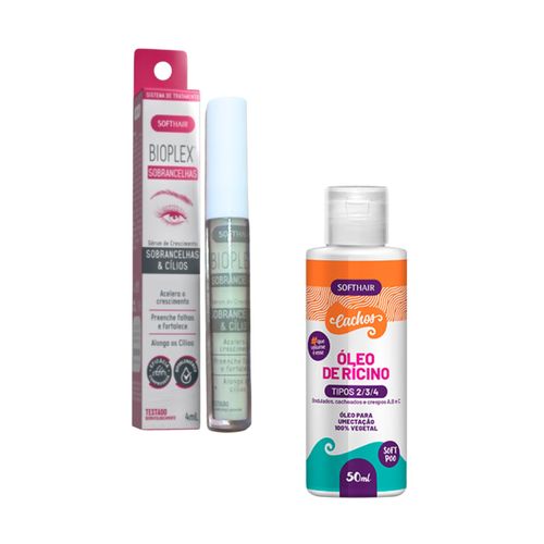 Serum Para Crescer Cilios E Sobrancelha + Oleo Ricino Puro