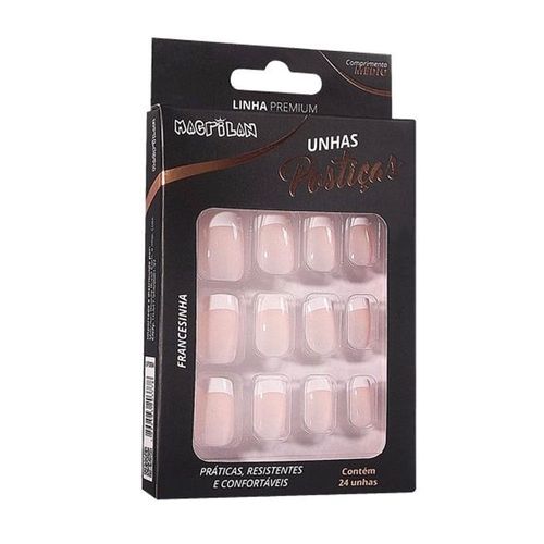 Unhas Macrilan Up309A Média Francesinha Unhas Macrilan Up309A Média Francesinha
