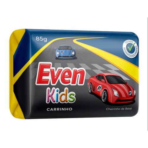 Kit c/9 Sabonete Infantil Even Kids 85g Carrinho