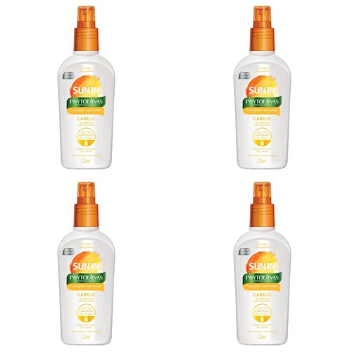 Kit c/4 Unidades de Spray Phytoervas Sun In P/Cabelo 120ml