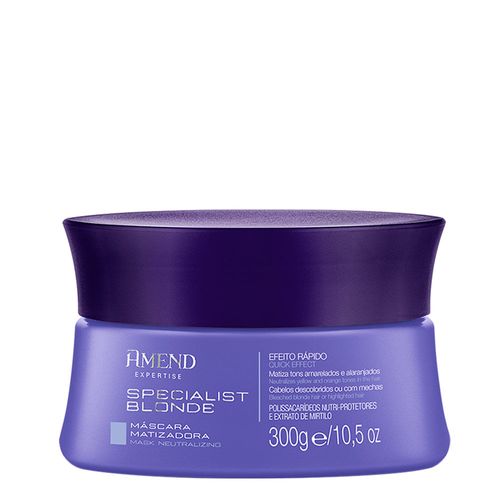 Kit c/9 Máscara Matizadora Specialist Blonde Expertise 300g Amend