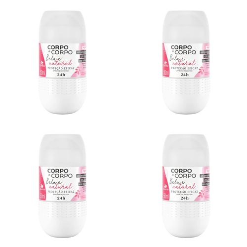 Kit c/4 Unidades de Davene Desodorante Roll-On Bela E Natural Kit c/4 Unidades de Davene Desodorante Roll-On Bela E Natural